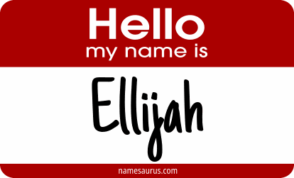Hello my name is Ellijah png download