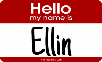 Hello my name is Ellin png download