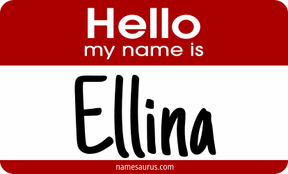 Hello my name is Ellina png download