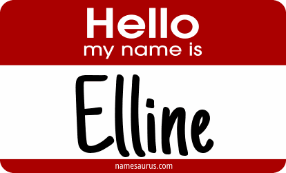 Hello my name is Elline png download