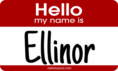 Hello my name is Ellinor png download