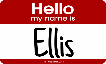 Hello my name is Ellis png download