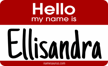 Hello my name is Ellisandra png download