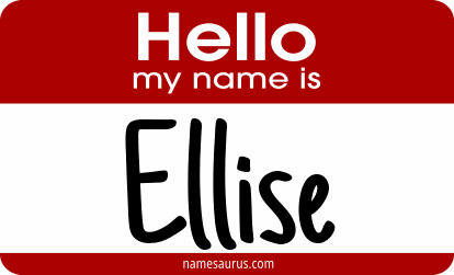 Hello my name is Ellise png download