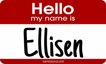 Hello my name is Ellisen png download