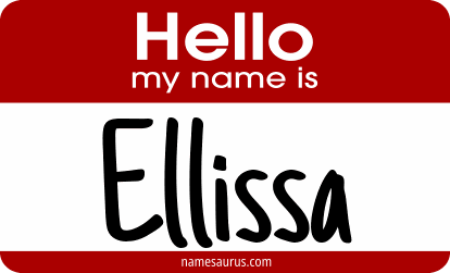 Hello my name is Ellissa png download