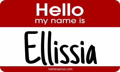 Hello my name is Ellissia png download