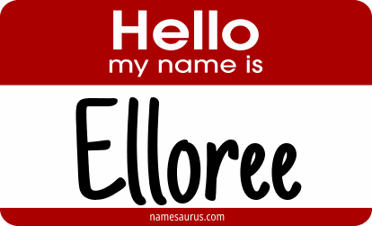 Hello my name is Elloree png download