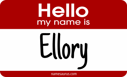 Hello my name is Ellory png download