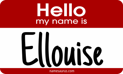 Hello my name is Ellouise png download