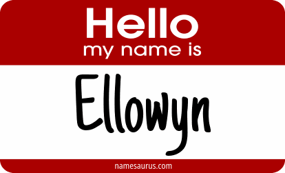 Hello my name is Ellowyn png download