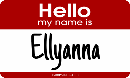 Hello my name is Ellyanna png download