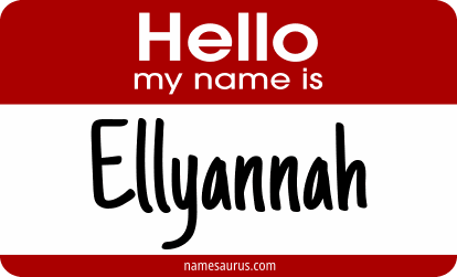 Hello my name is Ellyannah png download