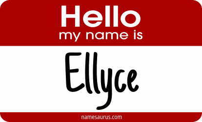 Hello my name is Ellyce png download