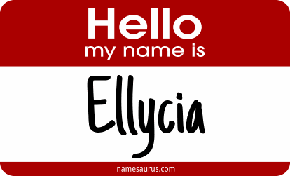 Hello my name is Ellycia png download