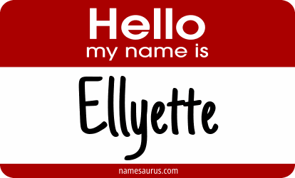 Hello my name is Ellyette png download