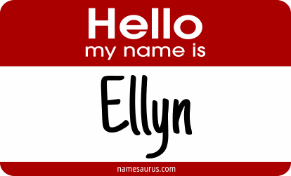 Hello my name is Ellyn png download
