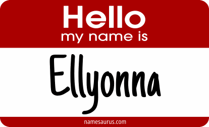 Hello my name is Ellyonna png download