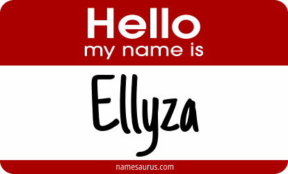Hello my name is Ellyza png download
