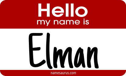 Hello my name is Elman png download
