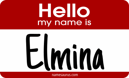 Hello my name is Elmina png download