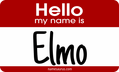Hello my name is Elmo png download