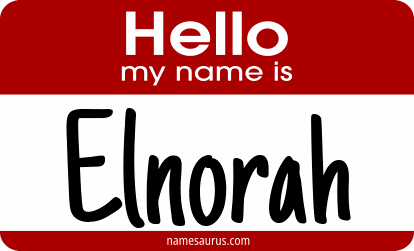 Hello my name is Elnorah png download
