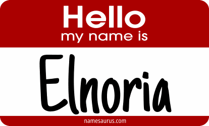 Hello my name is Elnoria png download