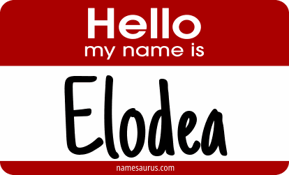 Hello my name is Elodea png download
