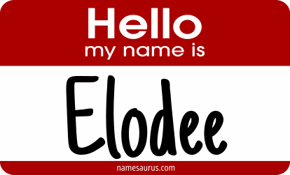 Hello my name is Elodee png download