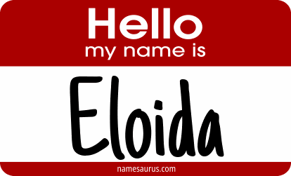 Hello my name is Eloida png download