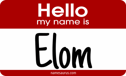 Hello my name is Elom png download