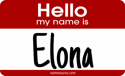 Hello my name is Elona png download