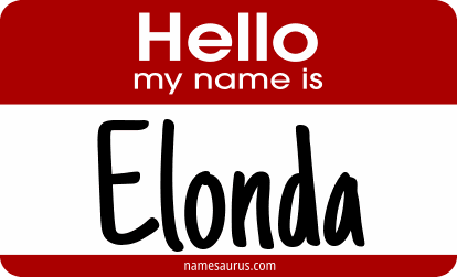 Hello my name is Elonda png download