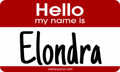 Hello my name is Elondra png download