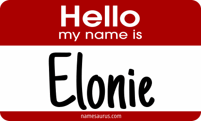 Hello my name is Elonie png download
