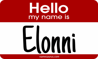 Hello my name is Elonni png download