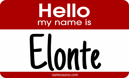 Hello my name is Elonte png download