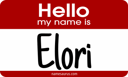 Hello my name is Elori png download