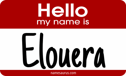 Hello my name is Elouera png download