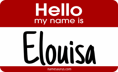 Hello my name is Elouisa png download