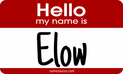 Hello my name is Elow png download