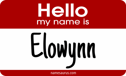 Hello my name is Elowynn png download
