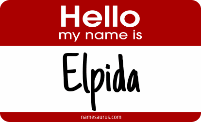 Hello my name is Elpida png download