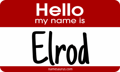 Hello my name is Elrod png download