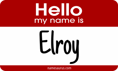Hello my name is Elroy png download