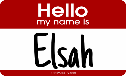 Hello my name is Elsah png download