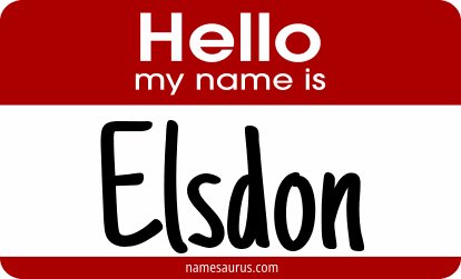 Hello my name is Elsdon png download