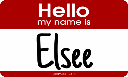 Hello my name is Elsee png download
