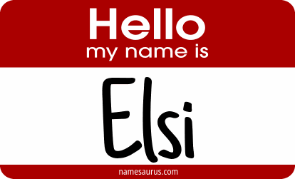 Hello my name is Elsi png download